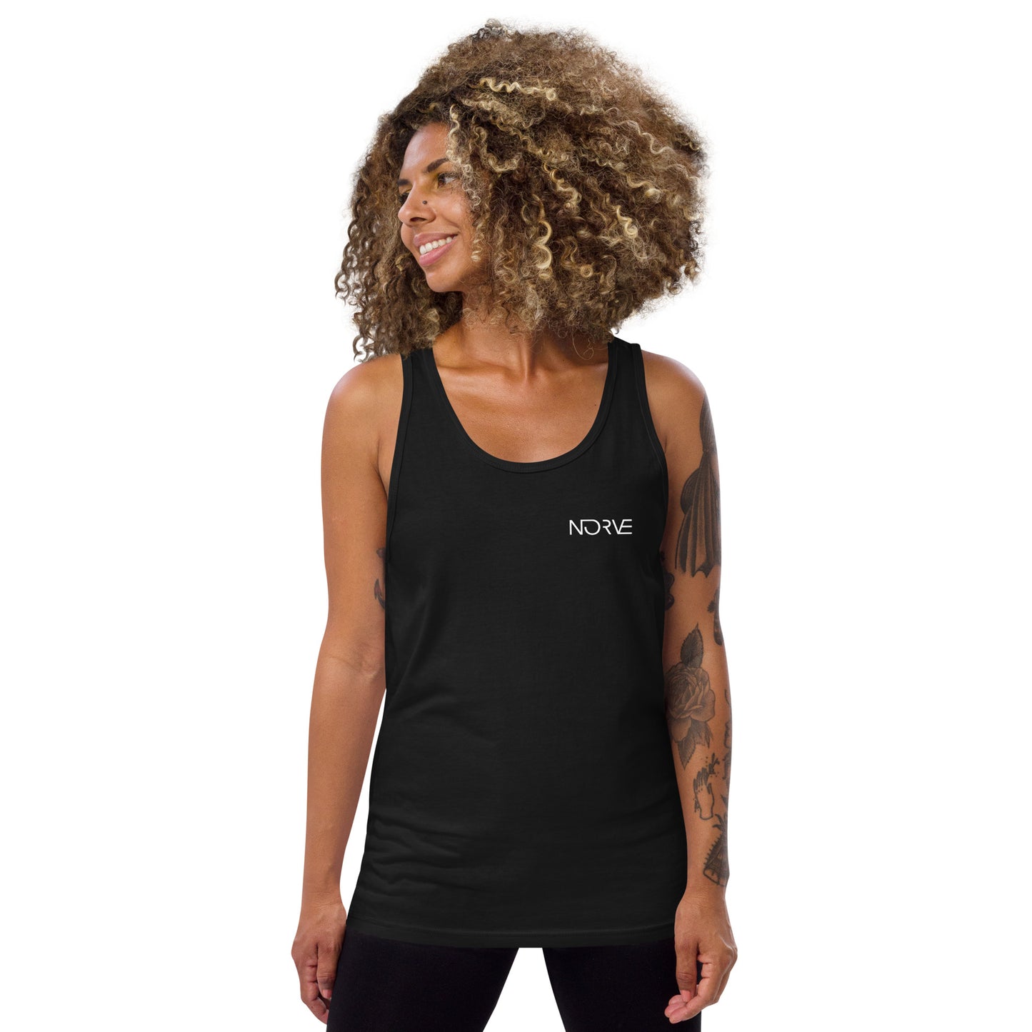 Norve Gym Fitness Tank Top - Black