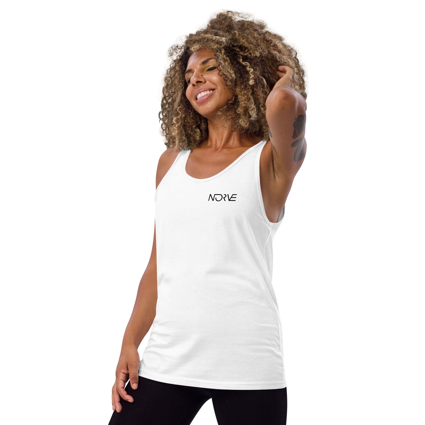Norve Gym Fitness Tank Top - White